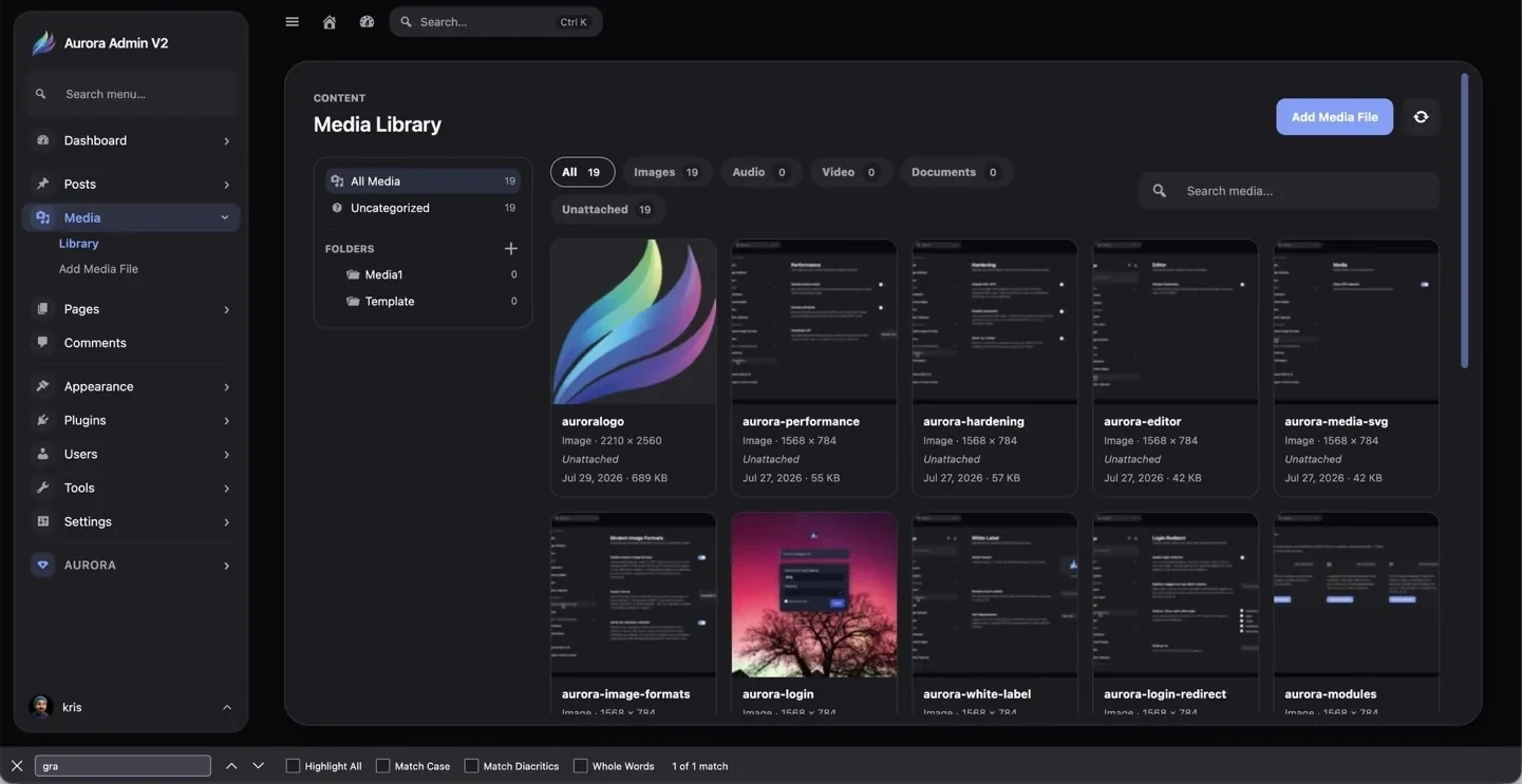 Aurora Media Library