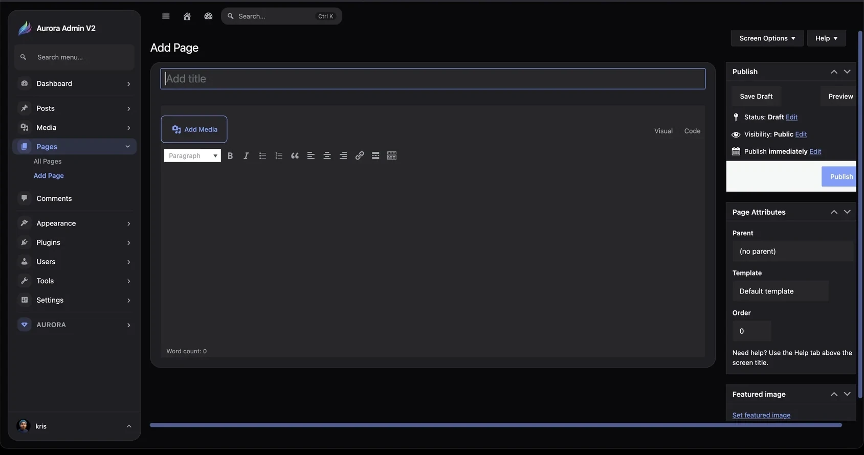 Add a page